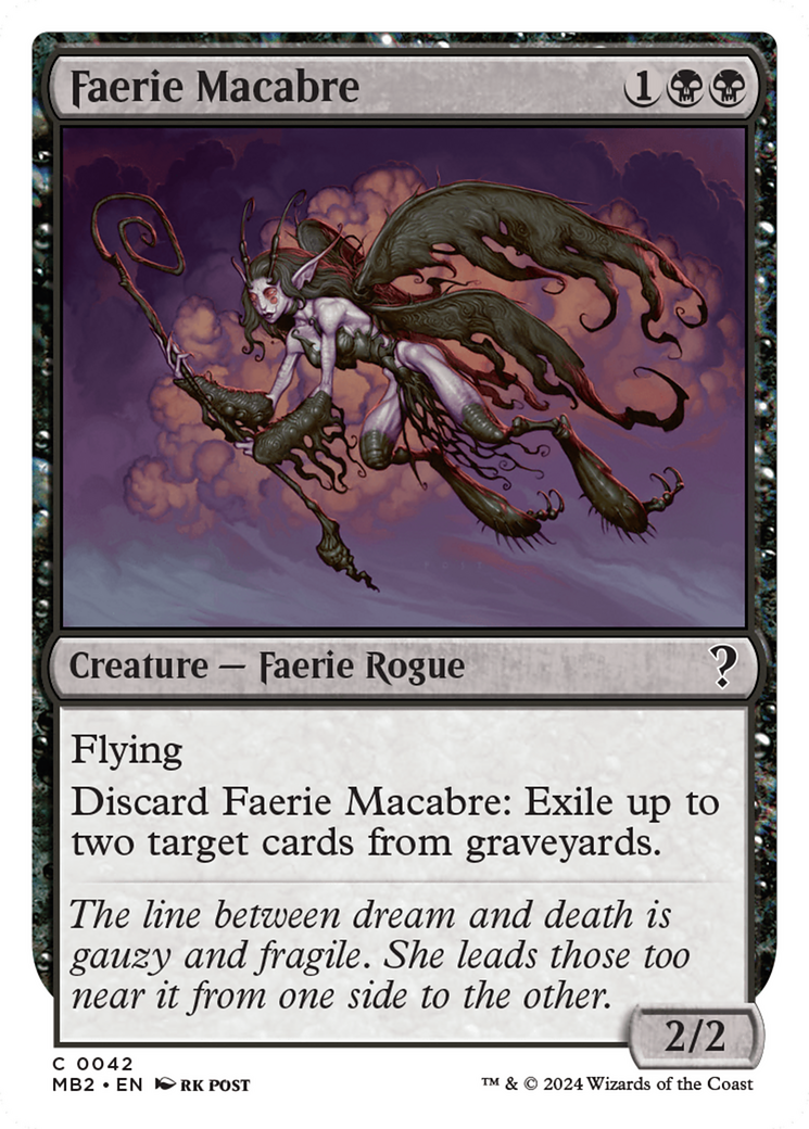 Faerie Macabre (White Border) [Mystery Booster 2] | Tabernacle Games