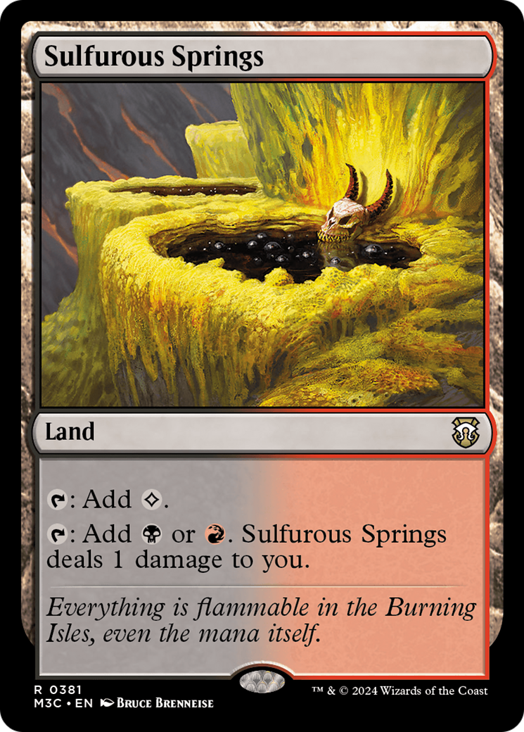 Sulfurous Springs (Ripple Foil) [Modern Horizons 3 Commander] | Tabernacle Games