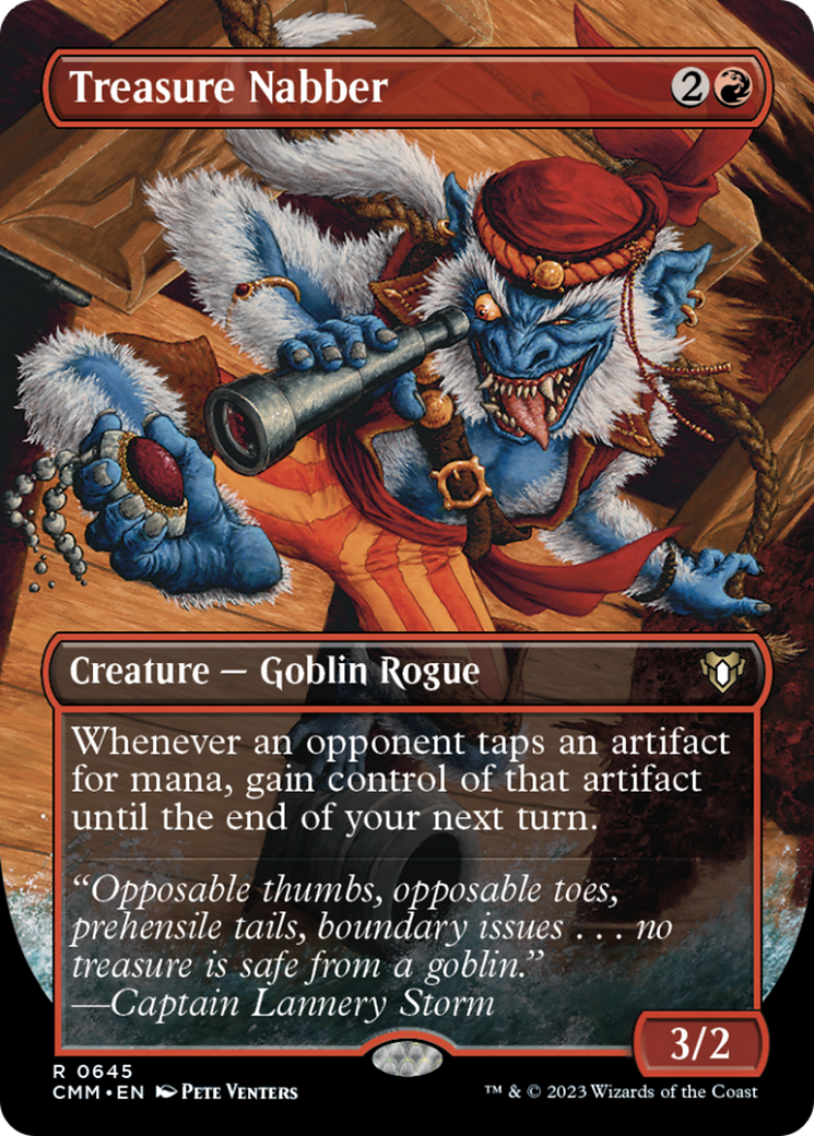 Treasure Nabber (Borderless Alternate Art) [Commander Masters] | Tabernacle Games