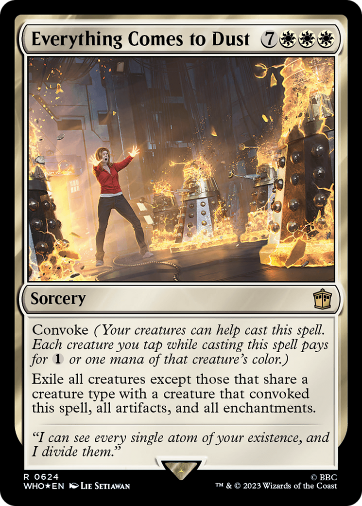 Everything Comes to Dust (Surge Foil) [Doctor Who] | Tabernacle Games