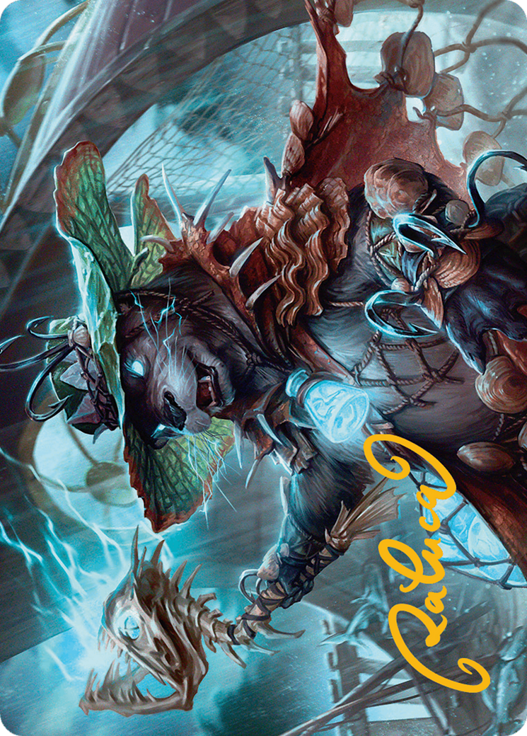 Tempest Angler Art Card (Gold-Stamped Signature) [Bloomburrow Art Series] | Tabernacle Games
