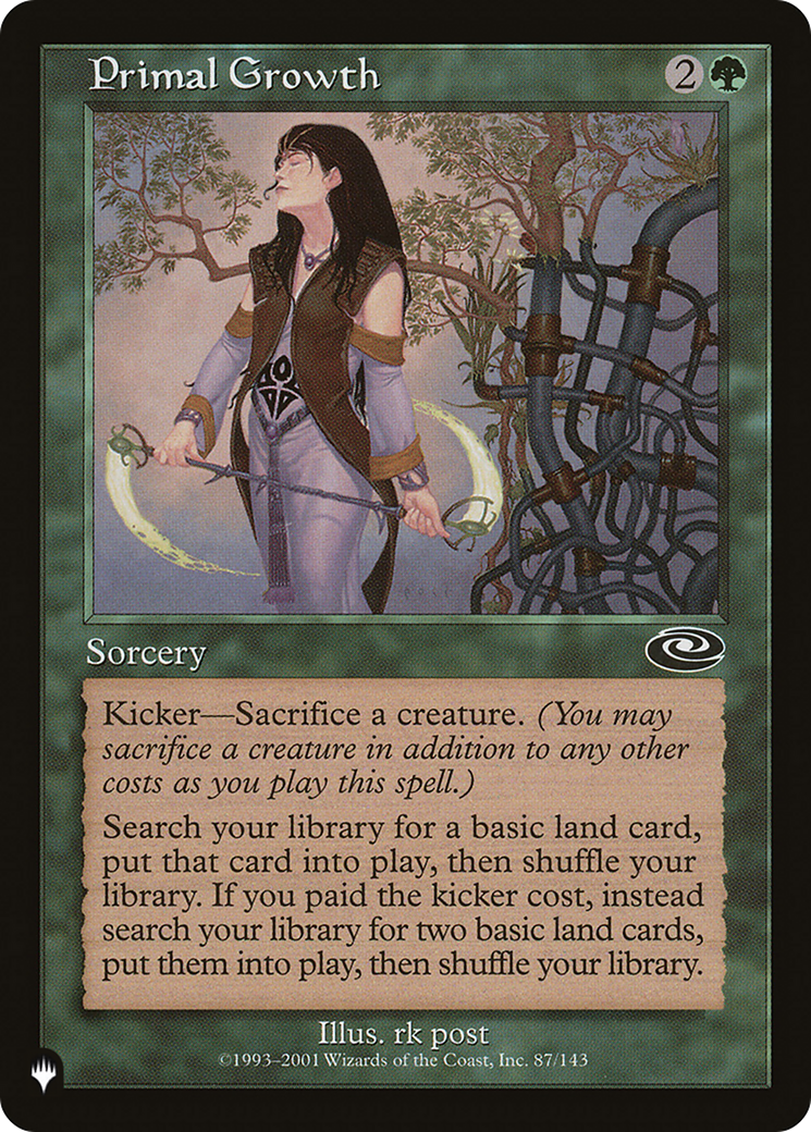 Primal Growth [The List] | Tabernacle Games