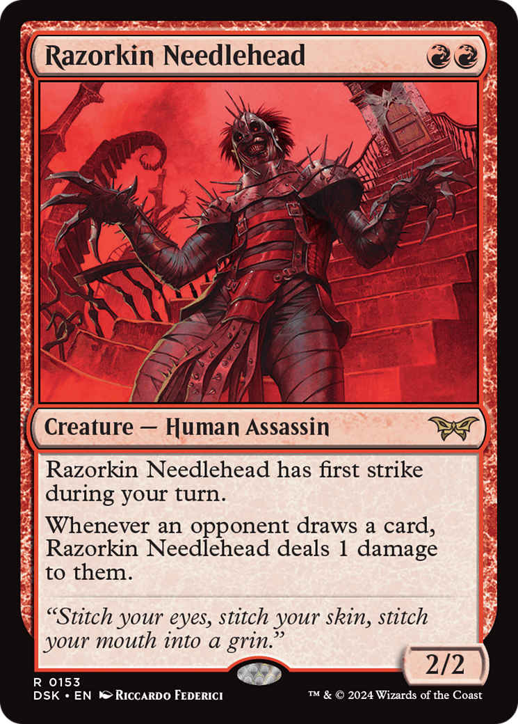 Razorkin Needlehead [Duskmourn: House of Horror] | Tabernacle Games