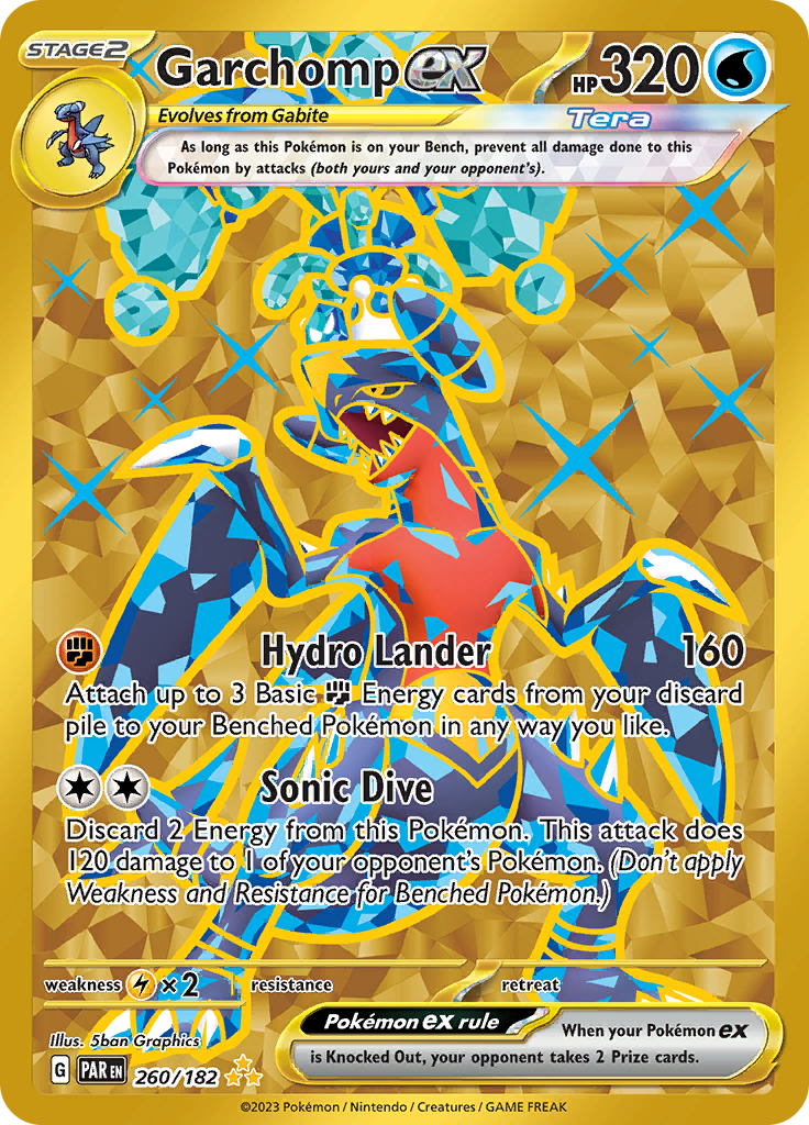 Garchomp ex (260/182) [Scarlet & Violet: Paradox Rift] | Tabernacle Games