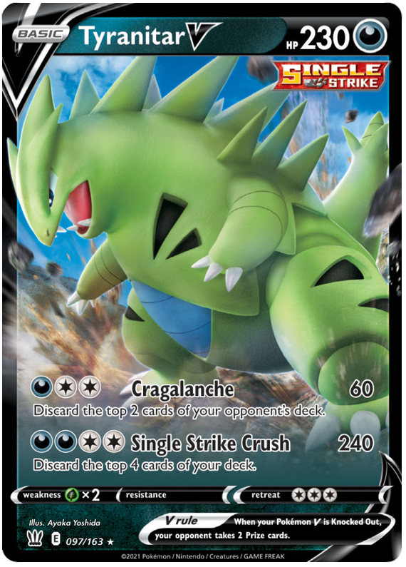 Tyranitar V (097/163) [Sword & Shield: Battle Styles] | Tabernacle Games