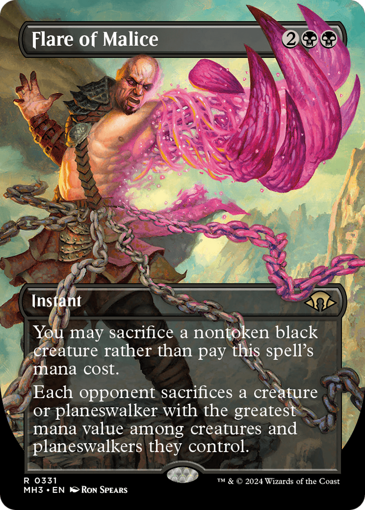 Flare of Malice (Borderless) [Modern Horizons 3] | Tabernacle Games