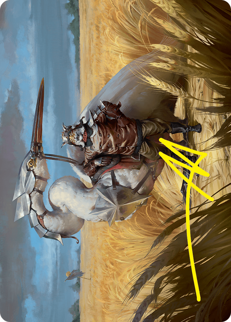 Skyknight Squire Art Card (4/54) (Gold-Stamped Signature) [Foundations Art Series] | Tabernacle Games