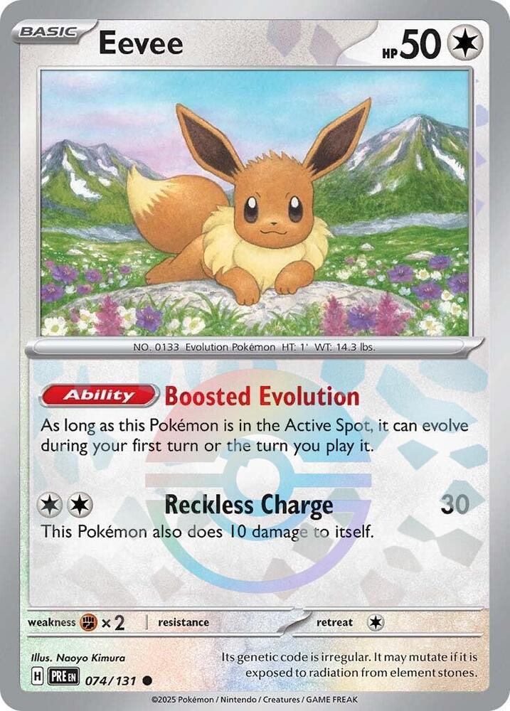 Eevee (074/131) (Poke Ball Pattern) [Scarlet & Violet: Prismatic Evolutions] | Tabernacle Games