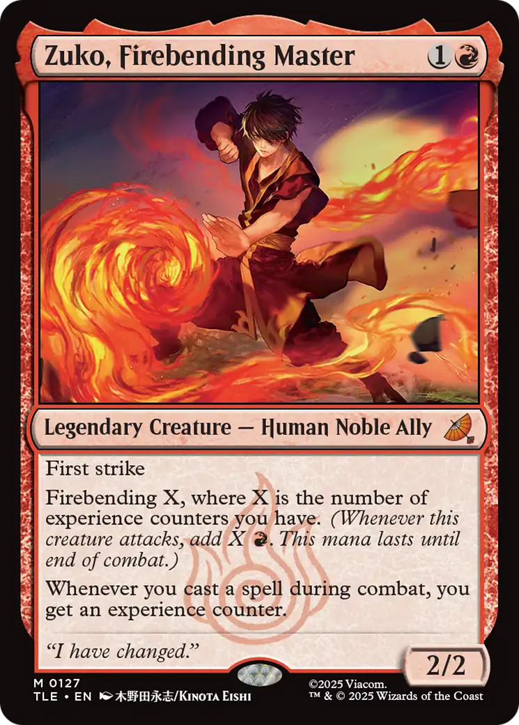 Zuko, Firebending Master [Avatar: The Last Airbender: Eternal-Legal] | Tabernacle Games