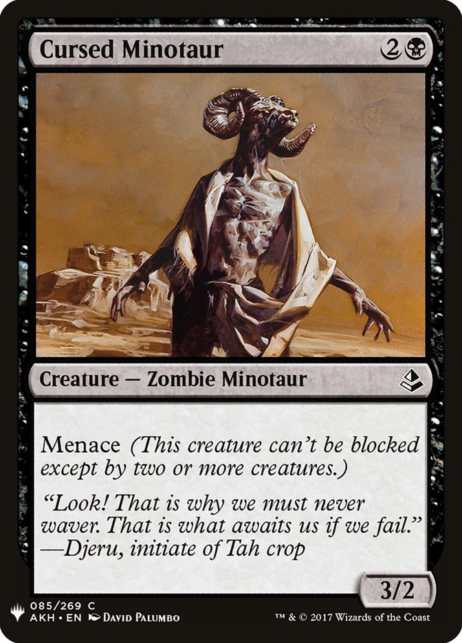 Cursed Minotaur [Mystery Booster] | Tabernacle Games