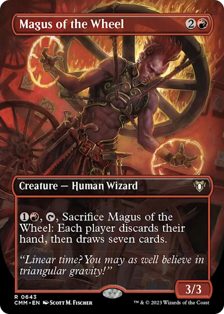 Magus of the Wheel (Borderless Alternate Art) [Commander Masters] | Tabernacle Games