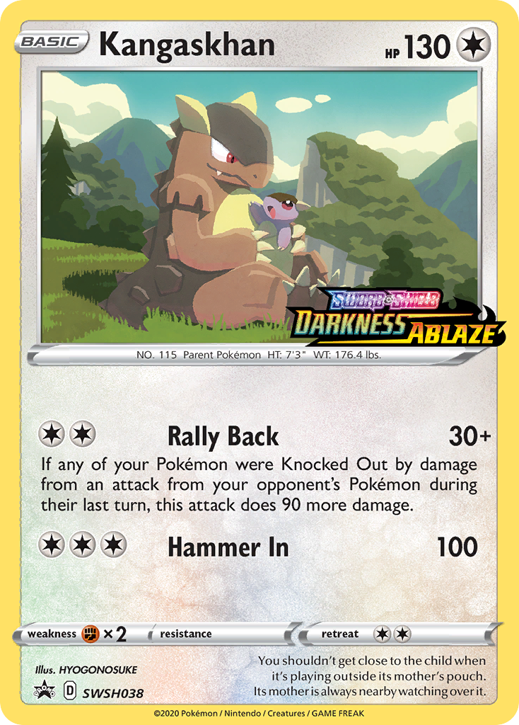 Kangaskhan (SWSH038) (Prerelease Promo) [Sword & Shield: Black Star Promos] | Tabernacle Games