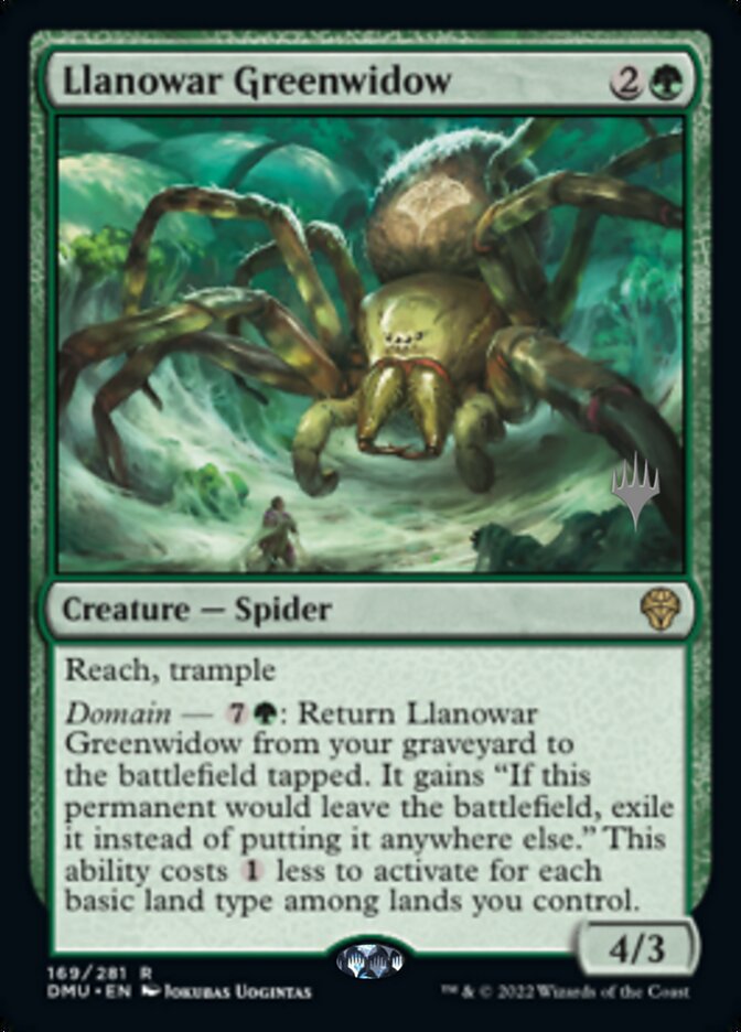 Llanowar Greenwidow (Promo Pack) [Dominaria United Promos] | Tabernacle Games