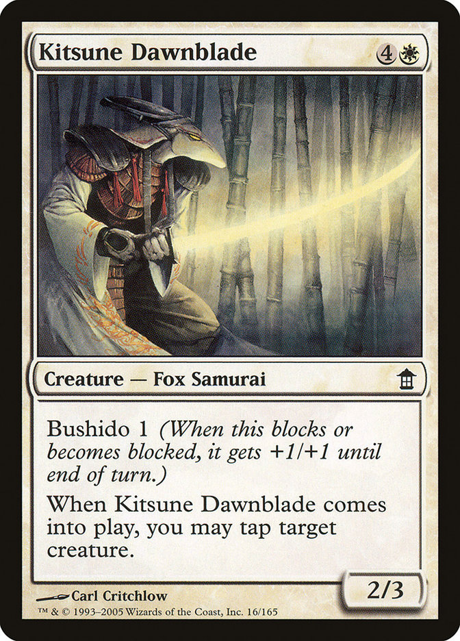 Kitsune Dawnblade [Saviors of Kamigawa] | Tabernacle Games