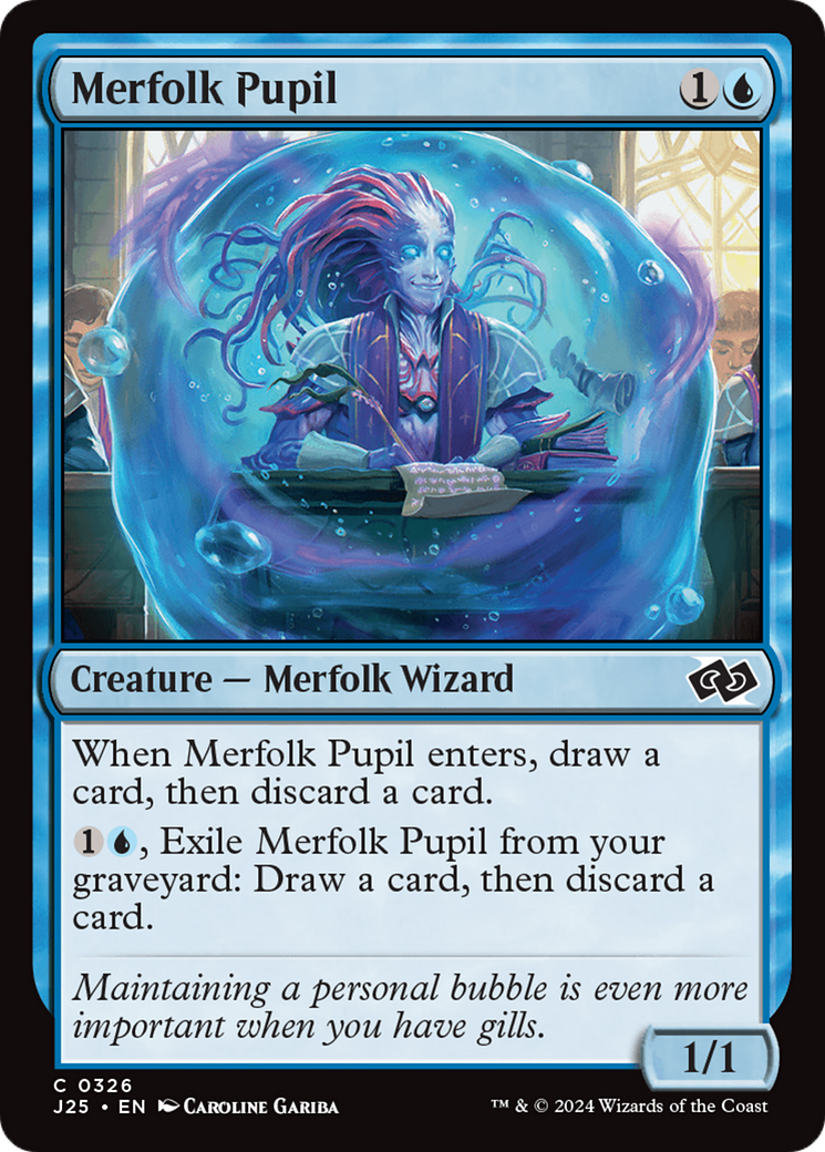 Merfolk Pupil [Foundations Jumpstart] | Tabernacle Games