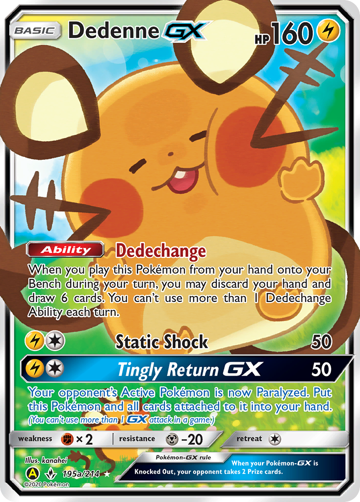 Dedenne GX (195a/214) [Alternate Art Promos] | Tabernacle Games