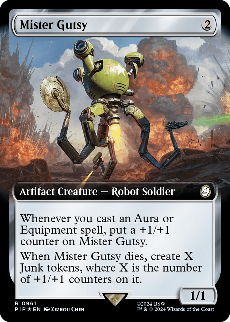 Mister Gutsy (Extended Art) (Surge Foil) [Fallout] | Tabernacle Games