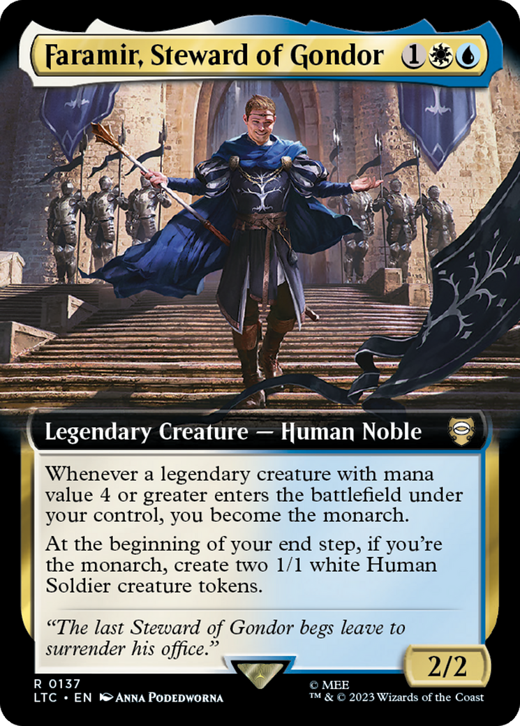 Faramir, Steward of Gondor (Extended Art) [The Lord of the Rings: Tales of Middle-Earth Commander] | Tabernacle Games