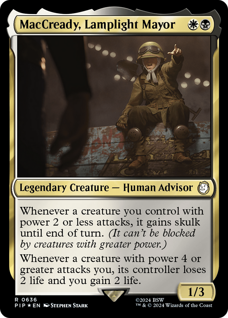 MacCready, Lamplight Mayor (Surge Foil) [Fallout] | Tabernacle Games