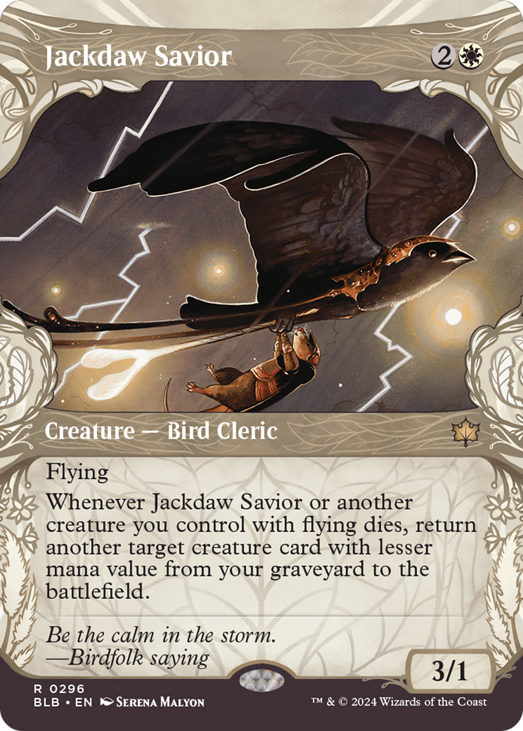 Jackdaw Savior (Showcase) [Bloomburrow] | Tabernacle Games