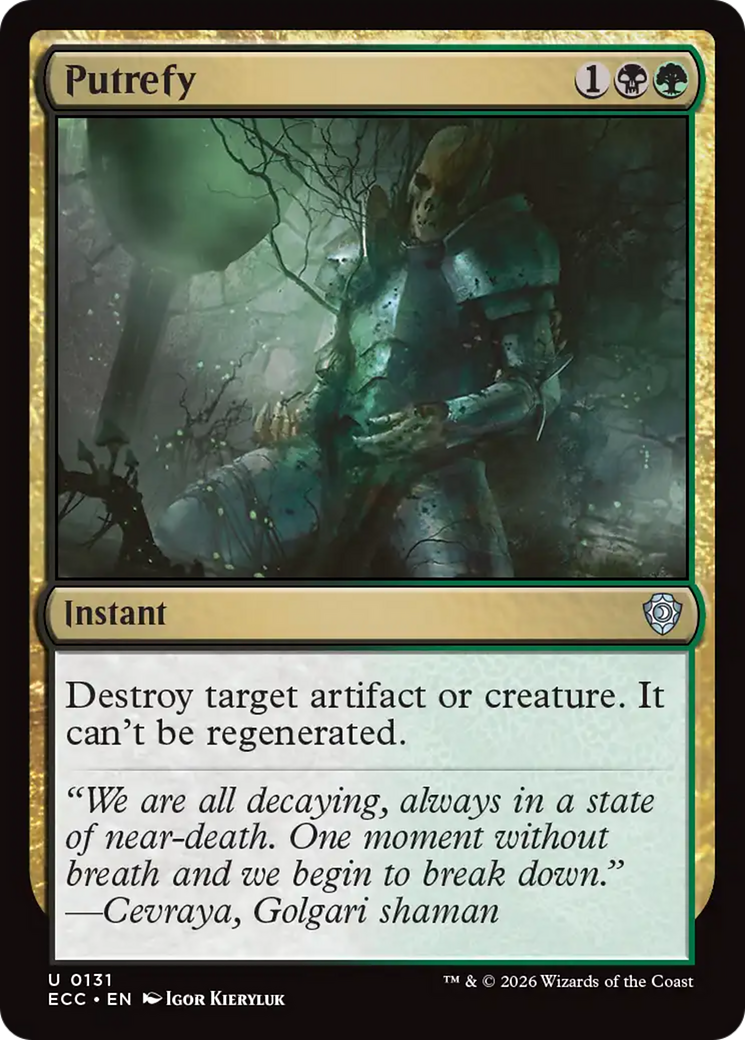 Putrefy [Lorwyn Eclipsed Commander] | Tabernacle Games