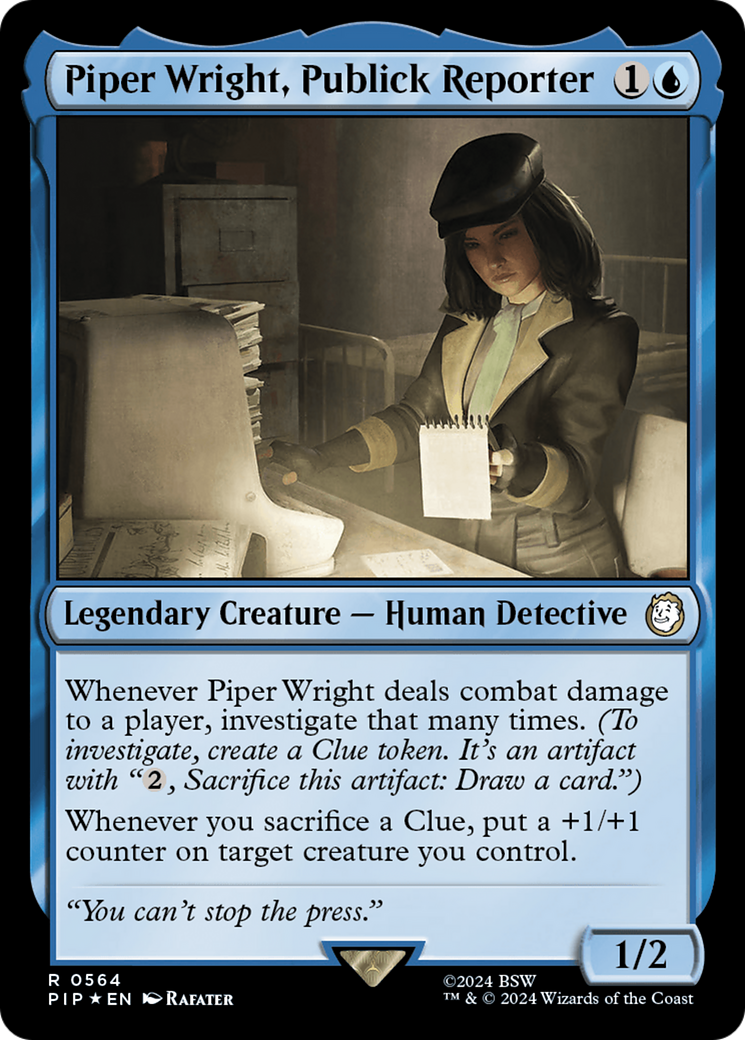 Piper Wright, Publick Reporter (Surge Foil) [Fallout] | Tabernacle Games