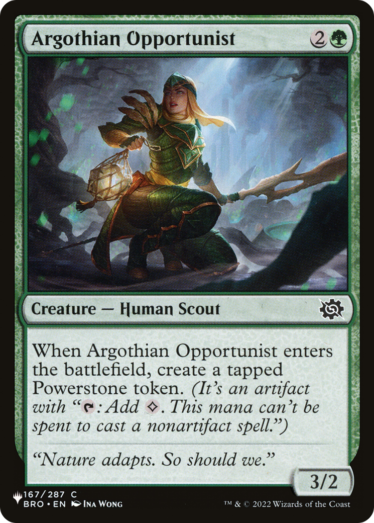 Argothian Opportunist [The List Reprints] | Tabernacle Games