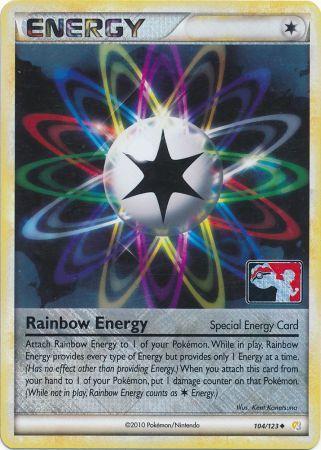 Rainbow Energy (104/123) (League Promo) [HeartGold & SoulSilver: Base Set] | Tabernacle Games