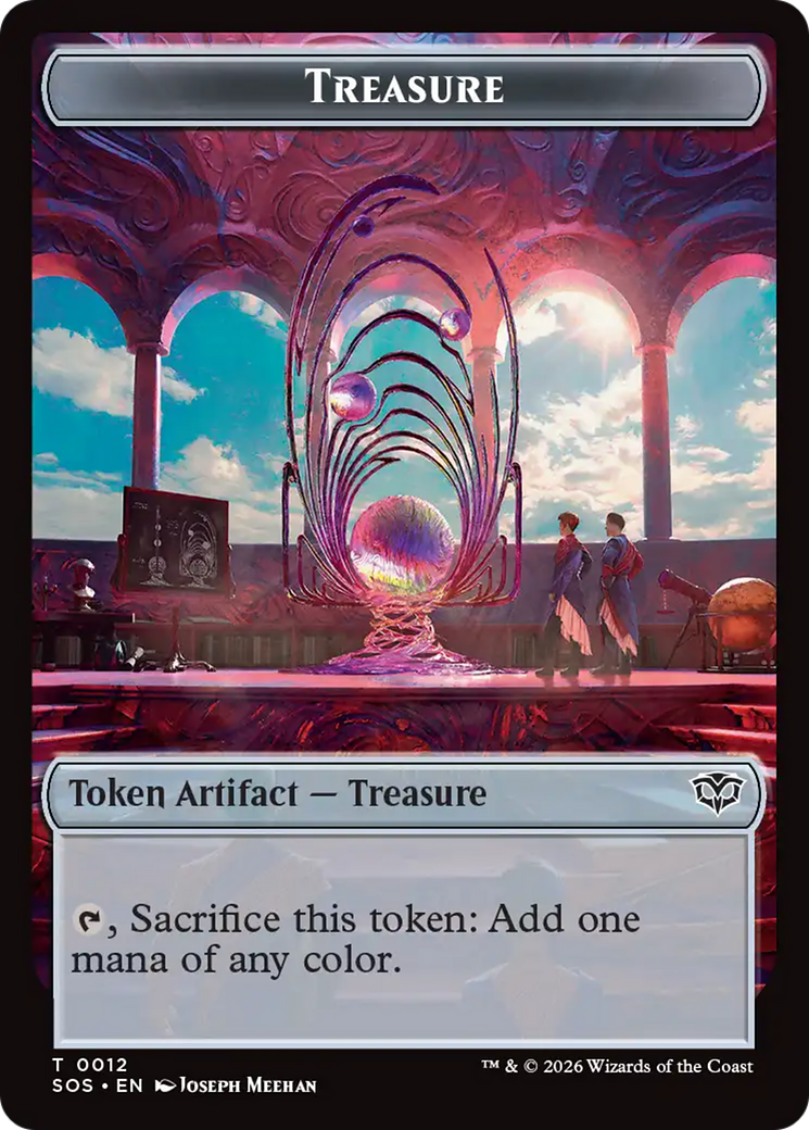 Elemental (0002) // Treasure Double-Sided Token [Secrets of Strixhaven Tokens] | Tabernacle Games