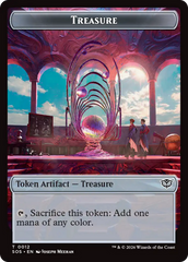 Elemental (0003) // Treasure Double-Sided Token [Secrets of Strixhaven Tokens] | Tabernacle Games