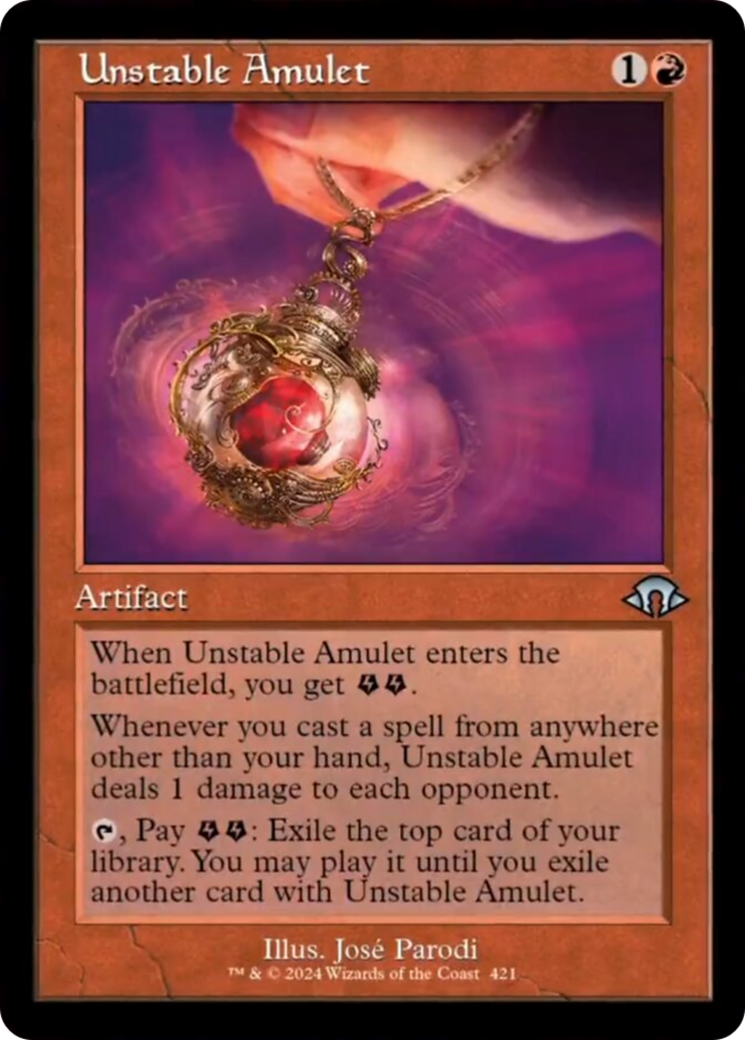 Unstable Amulet (Retro) [Modern Horizons 3] | Tabernacle Games