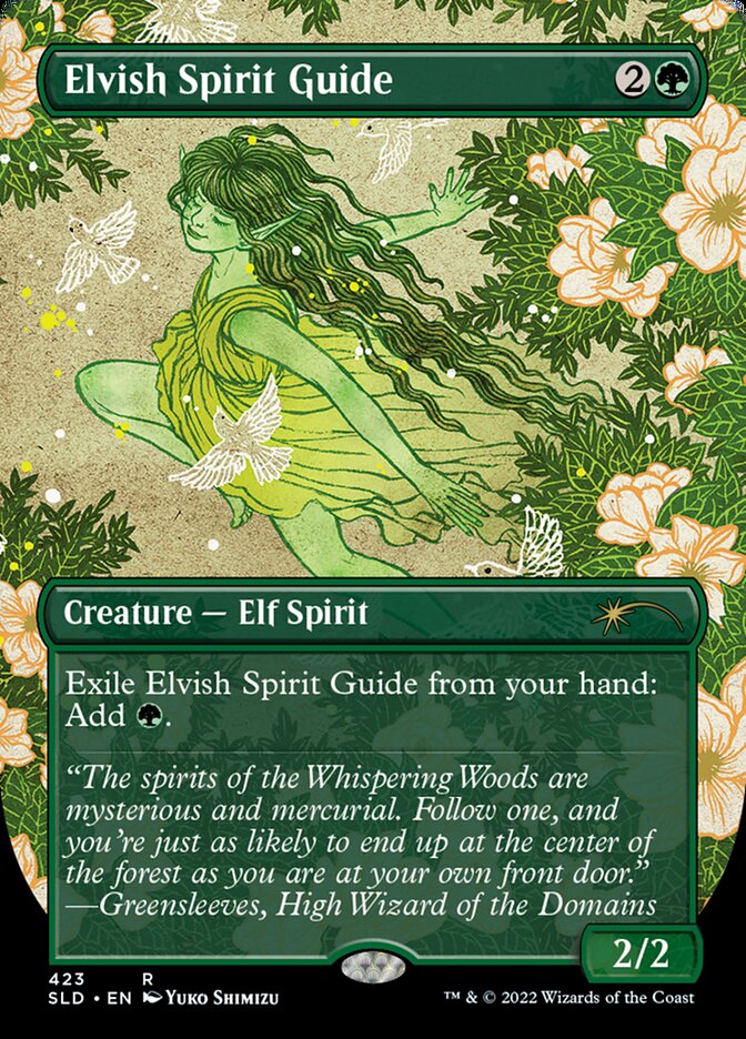 Elvish Spirit Guide (Borderless) [Secret Lair Drop Series] | Tabernacle Games