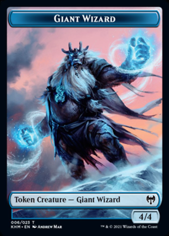 Giant Wizard Token [Kaldheim Tokens] | Tabernacle Games