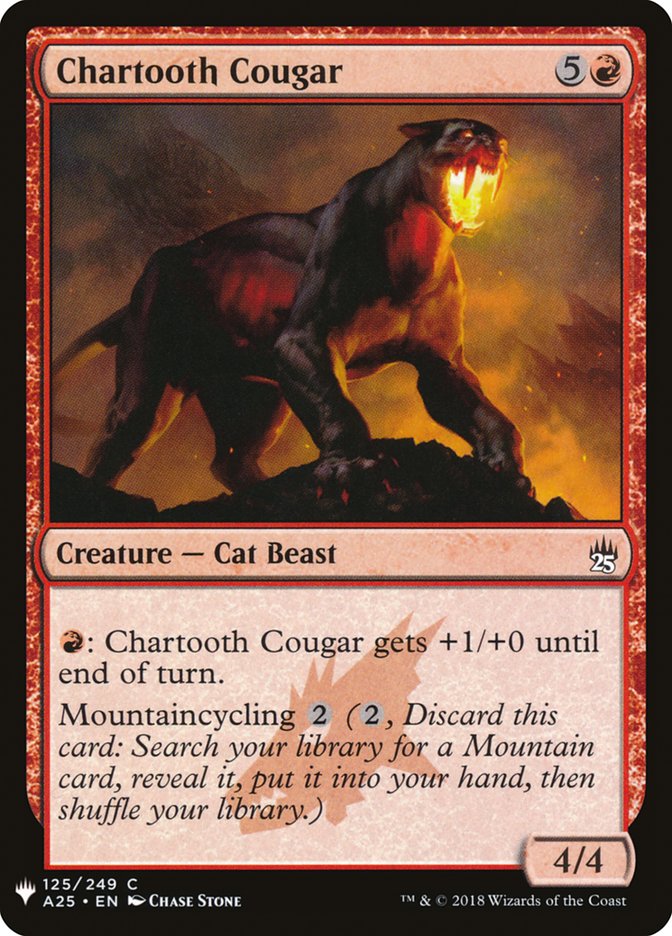 Chartooth Cougar [Mystery Booster] | Tabernacle Games