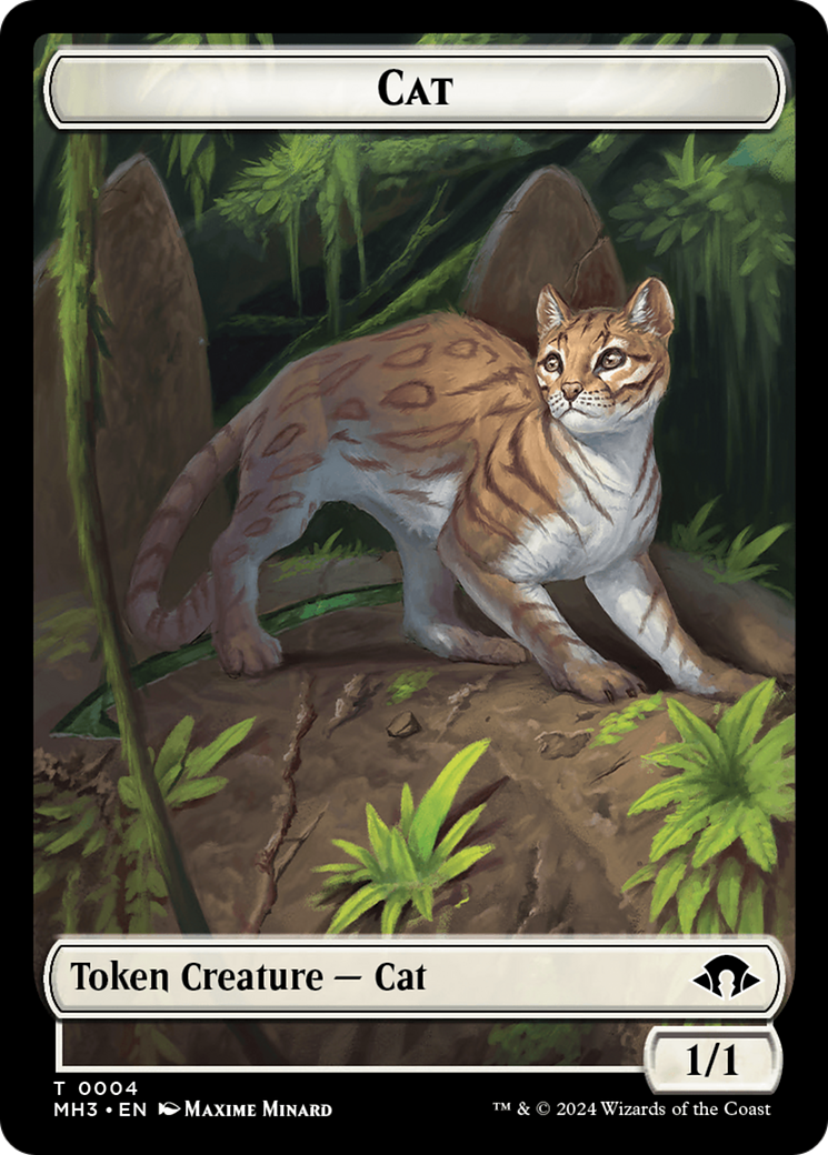 Cat // Energy Reserve Double-Sided Token [Modern Horizons 3 Tokens] | Tabernacle Games