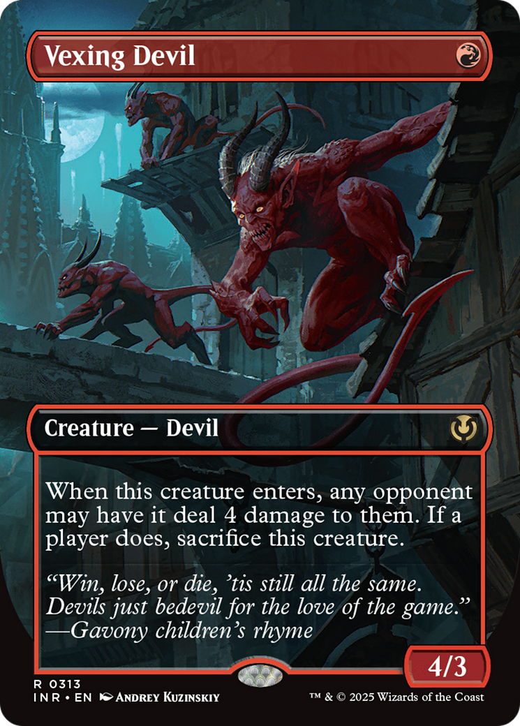 Vexing Devil (Borderless) [Innistrad Remastered] | Tabernacle Games