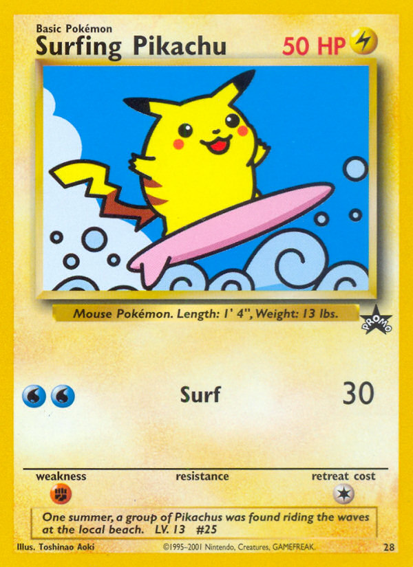 Surfing Pikachu (28) [Wizards of the Coast: Black Star Promos] | Tabernacle Games