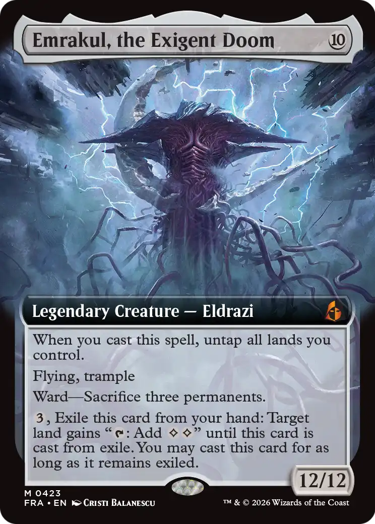 Emrakul, the Exigent Doom (Extended Art) [Reality Fracture] | Maze of Fitzroy