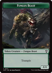 Goat // Fungus Beast Double-Sided Token [Secrets of Strixhaven Commander Tokens] | Tabernacle Games