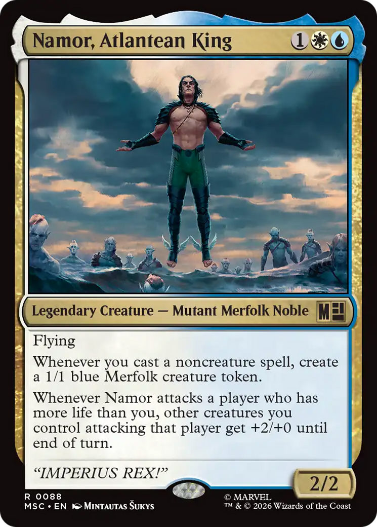 Namor, Atlantean King (Surge Foil) [Marvel Super Heroes Commander] | Tabernacle Games