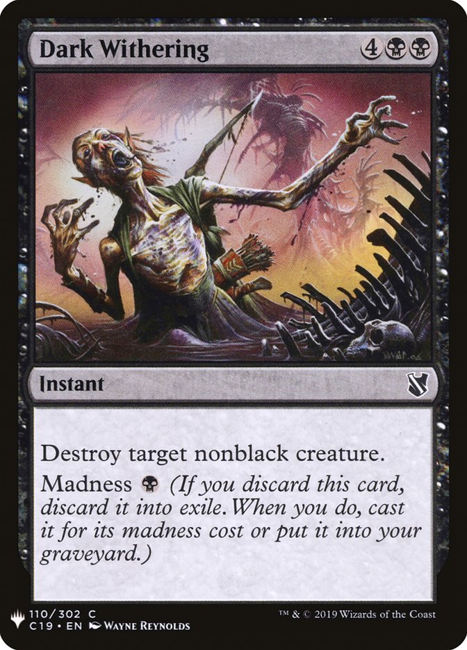 Dark Withering [Mystery Booster] | Tabernacle Games
