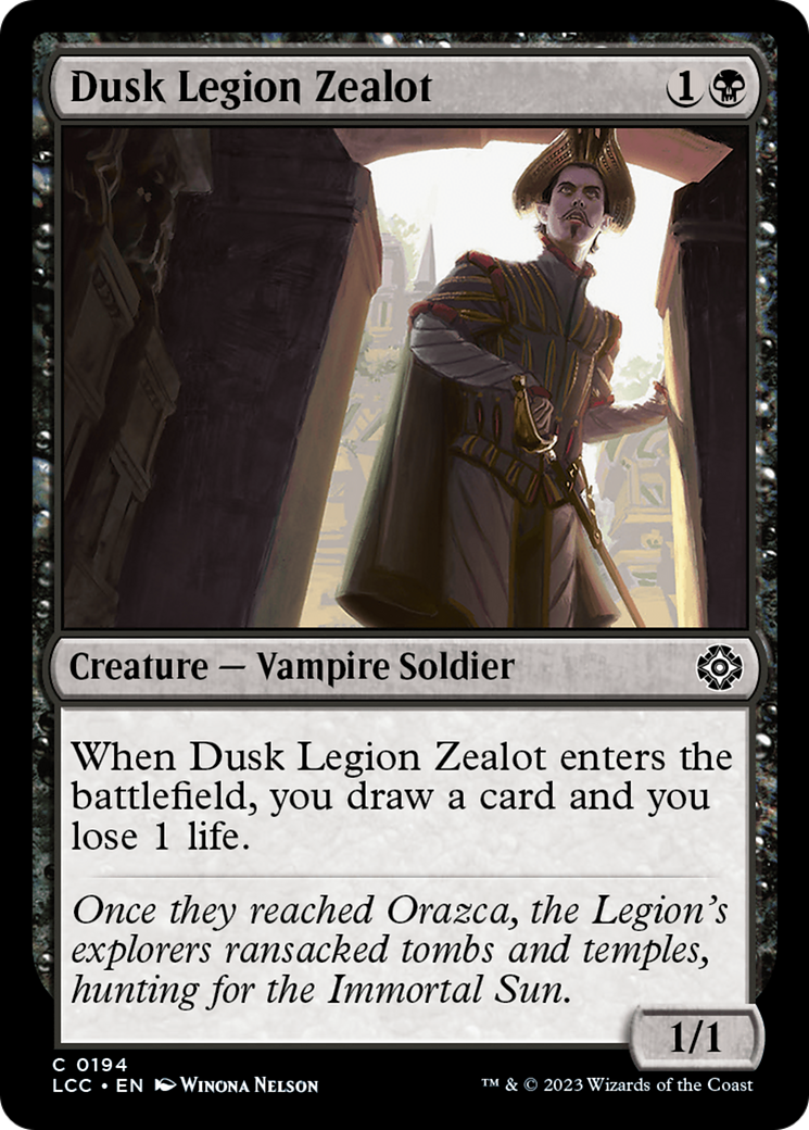 Dusk Legion Zealot [The Lost Caverns of Ixalan Commander] | Tabernacle Games