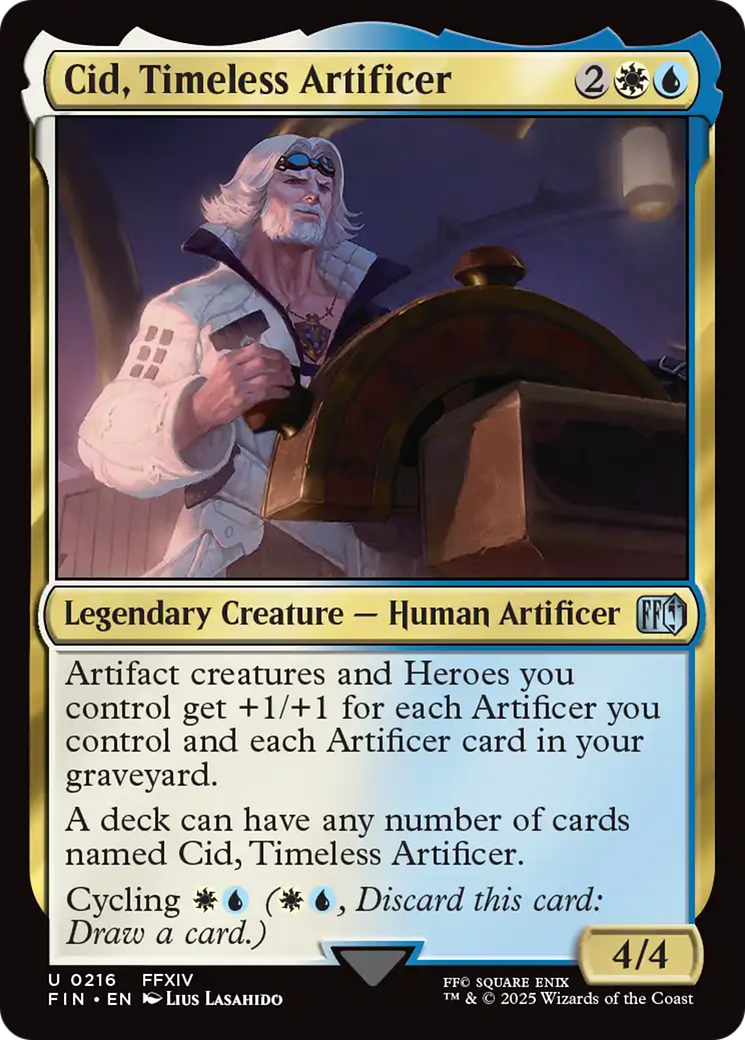 Cid, Timeless Artificer (0216) [FINAL FANTASY] | Tabernacle Games