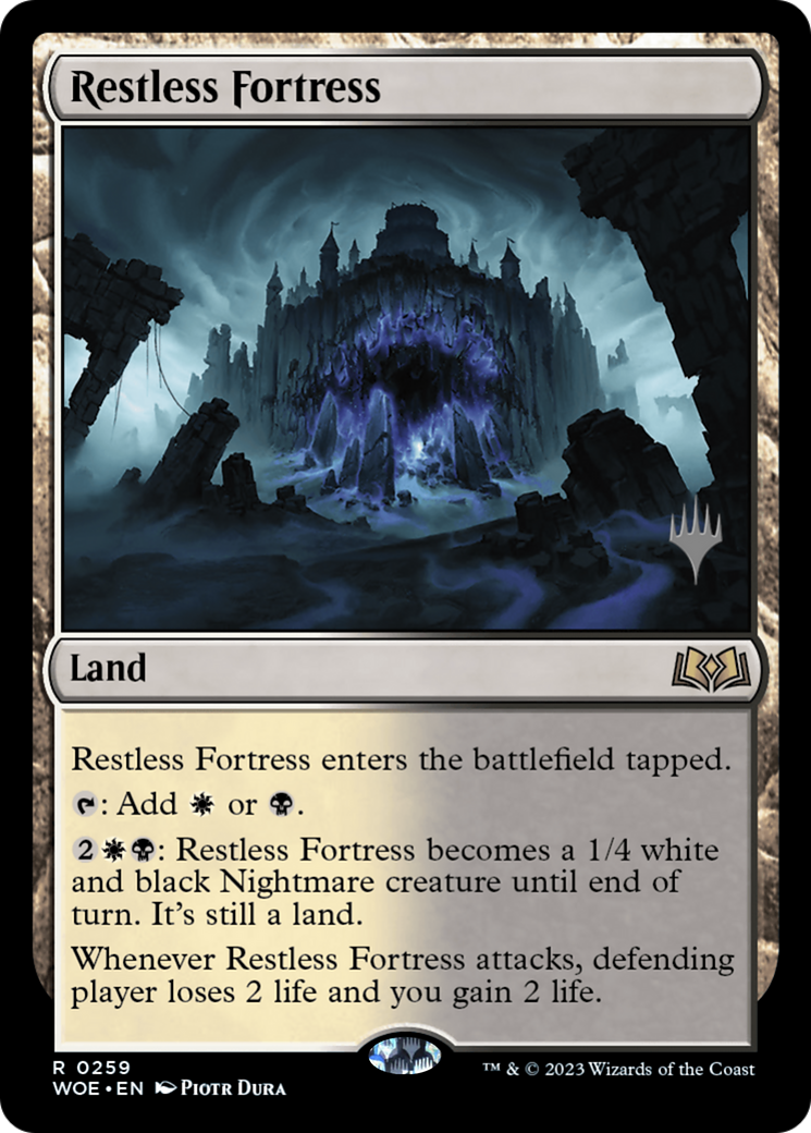 Restless Fortress (Promo Pack) [Wilds of Eldraine Promos] | Tabernacle Games