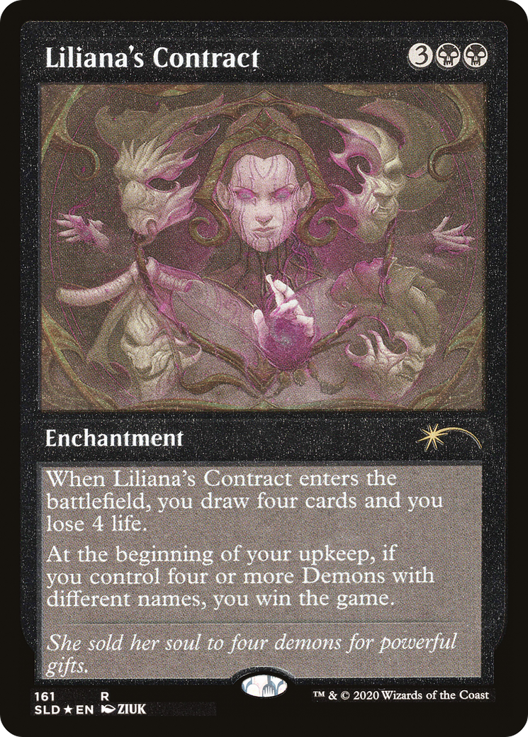 Liliana's Contract (Foil Etched) [Secret Lair Drop Series] | Tabernacle Games