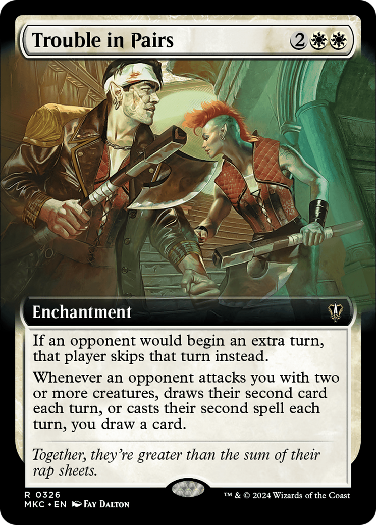 Trouble in Pairs (Extended Art) [Murders at Karlov Manor Commander] | Tabernacle Games