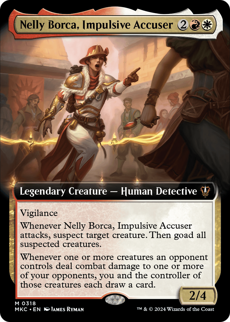 Nelly Borca, Impulsive Accuser (Extended Art) [Murders at Karlov Manor Commander] | Tabernacle Games