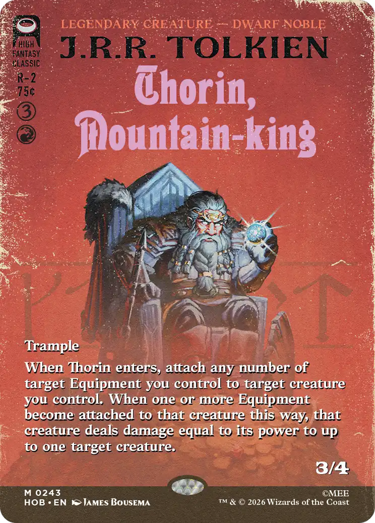 Thorin, Mountain-king (Borderless) [The Hobbit] | Tabernacle Games