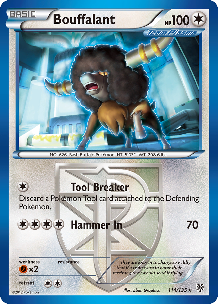 Bouffalant (114/135) [Black & White: Plasma Storm] | Tabernacle Games