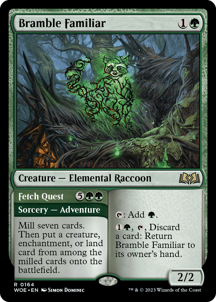 Bramble Familiar // Fetch Quest [Wilds of Eldraine] | Tabernacle Games